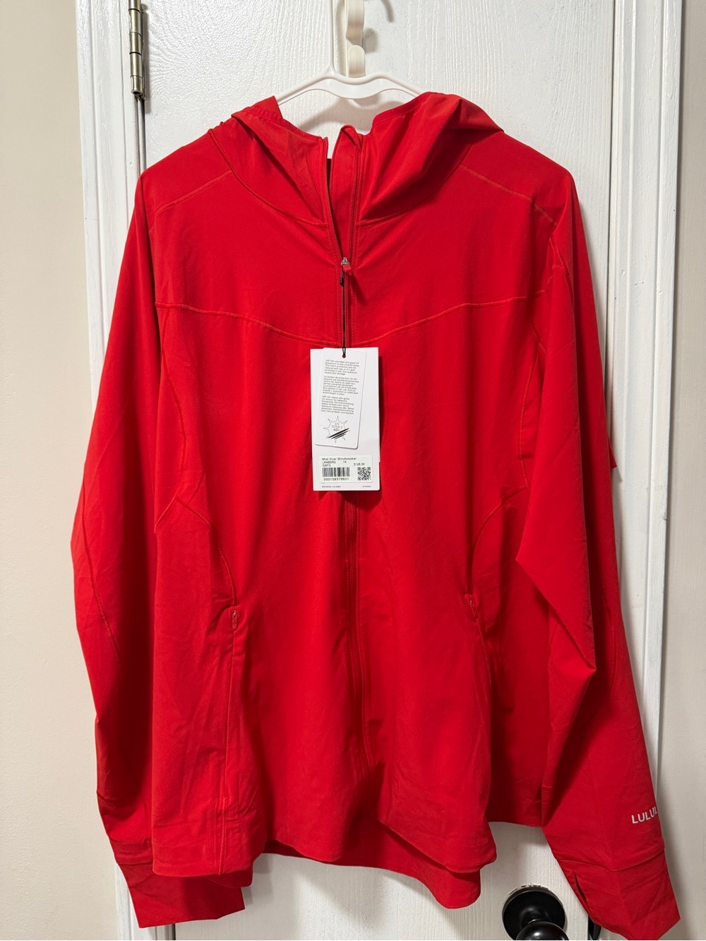 lululemon athletica Red Hooded Utility Jacket nwt
